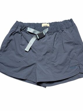 Madewell MWL Hiking Shorts Sunfaded Indigo Size S Outdoor Gorpcore Pockets